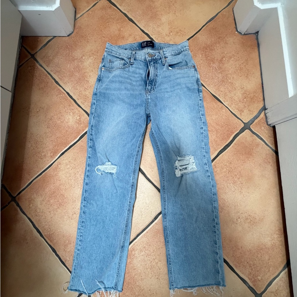 GAP Women's Straight Leg Light Blue Jeans